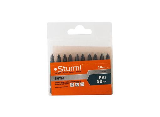 Изображение товара Бита STURM! PH1 50мм сталь S2 магнитный наконечник набор 10 шт.