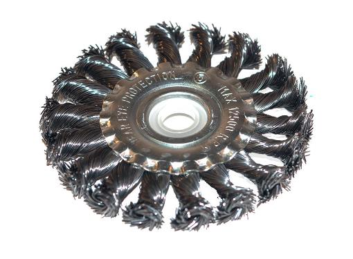 Изображение товара Кордщетка STURM! плоская 100мм для УШМ витая сталь (5240701)