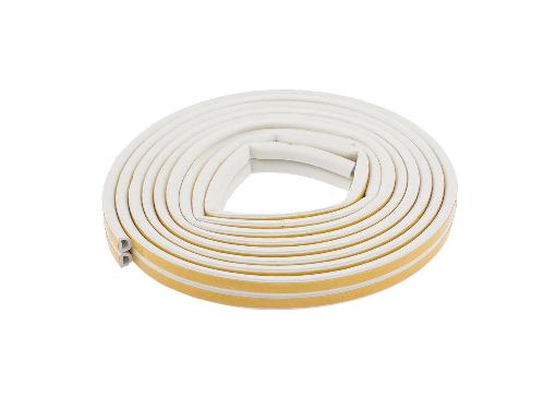 Изображение товара Уплотнитель для окон и дверей СИБРТЕХ D-профиль 6 м белый