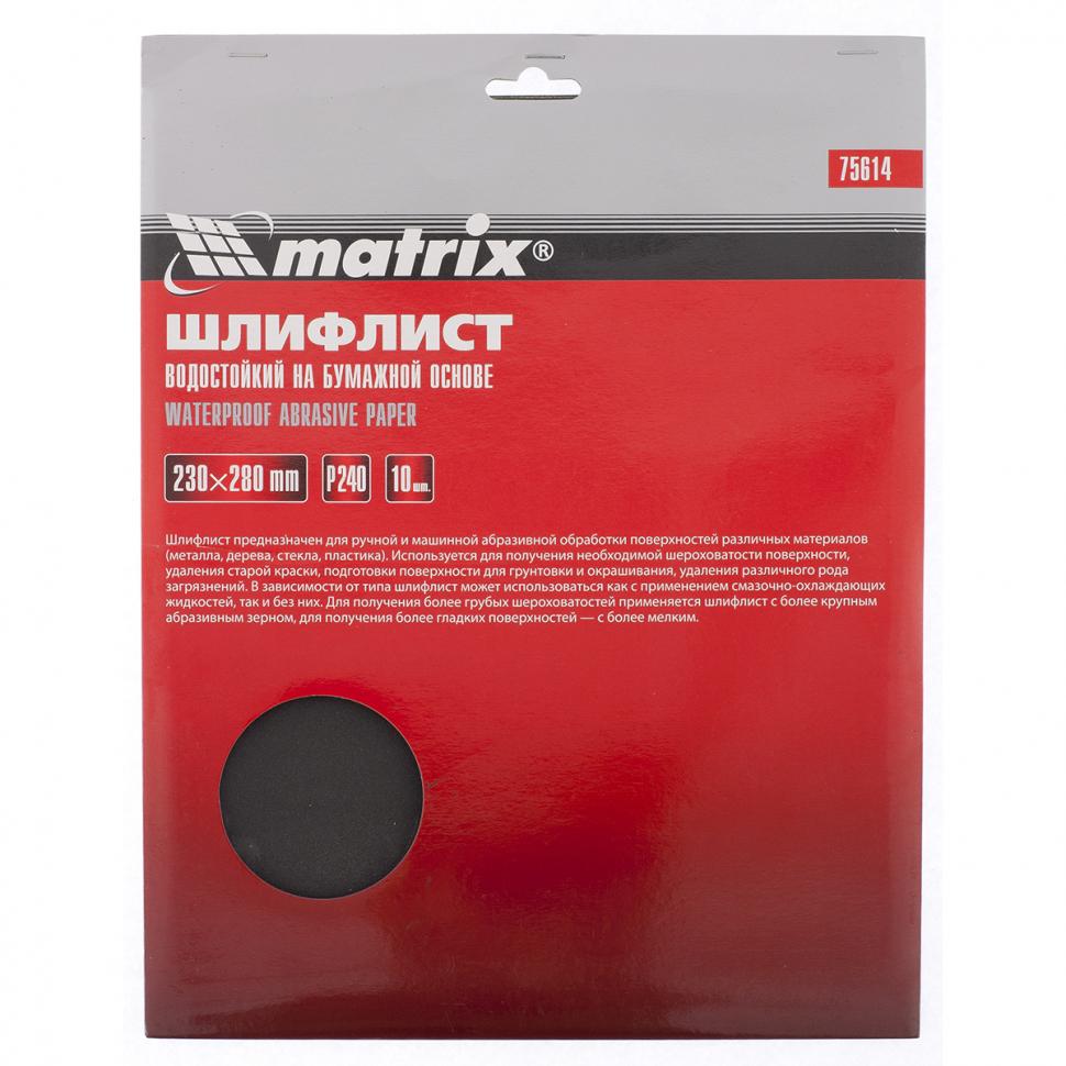 

Шлифлист Matrix 75628