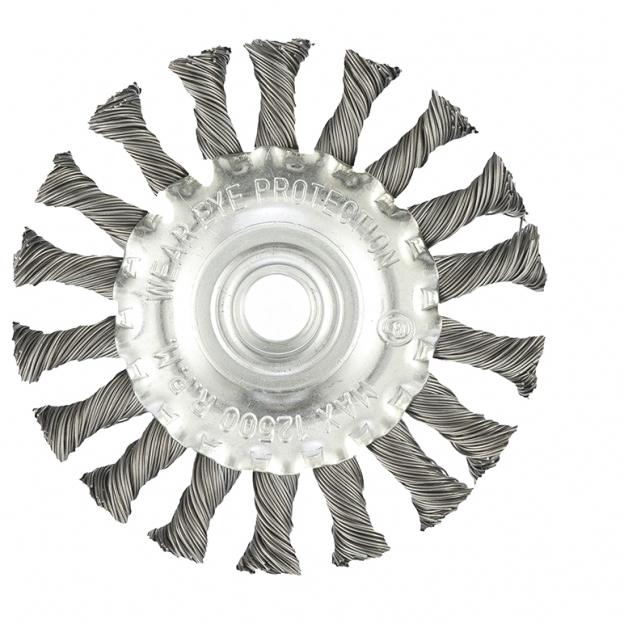 

Кордщетка Matrix плоская 100мм для УШМ витая сталь (74639, плоская 100мм для УШМ витая сталь (74639)