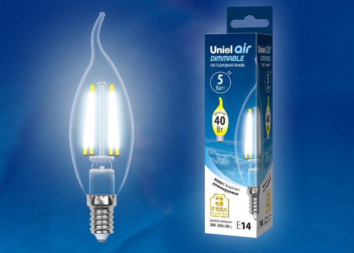 

Лампа Uniel Led-cw35-5w/nw/e14/cl/dim, Led-cw35-5w/nw/e14/cl/dim