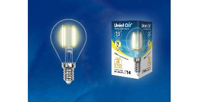   UNIEL LED-G45-7,5W/WW/E14/CL