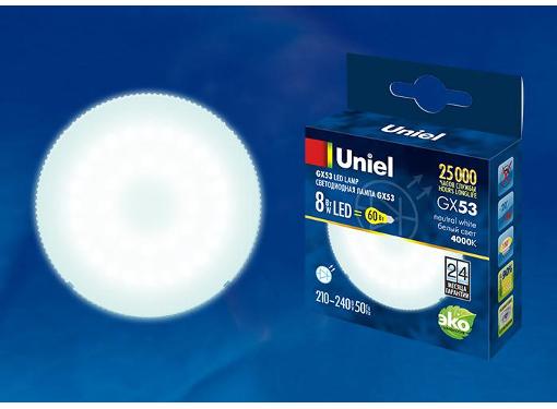   UNIEL LED-GX53-8W/NW/GX53/FR