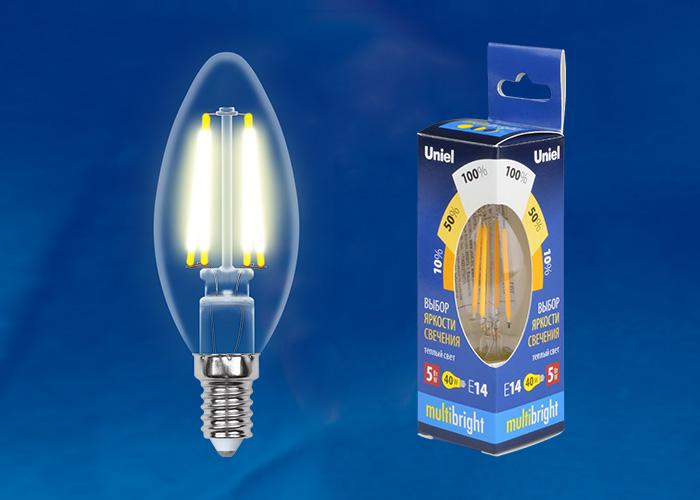 

Лампа Uniel Led-c35-5w/ww/e14/cl/mb, Led-c35-5w/ww/e14/cl/mb