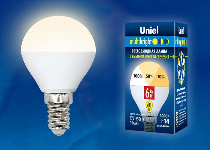

Лампа Uniel Led-g45-6w/ww/e14/fr/mb