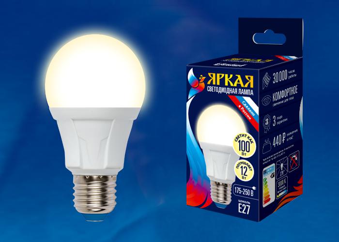 

Лампа Uniel Led-a60 12w/ww/e27/fr