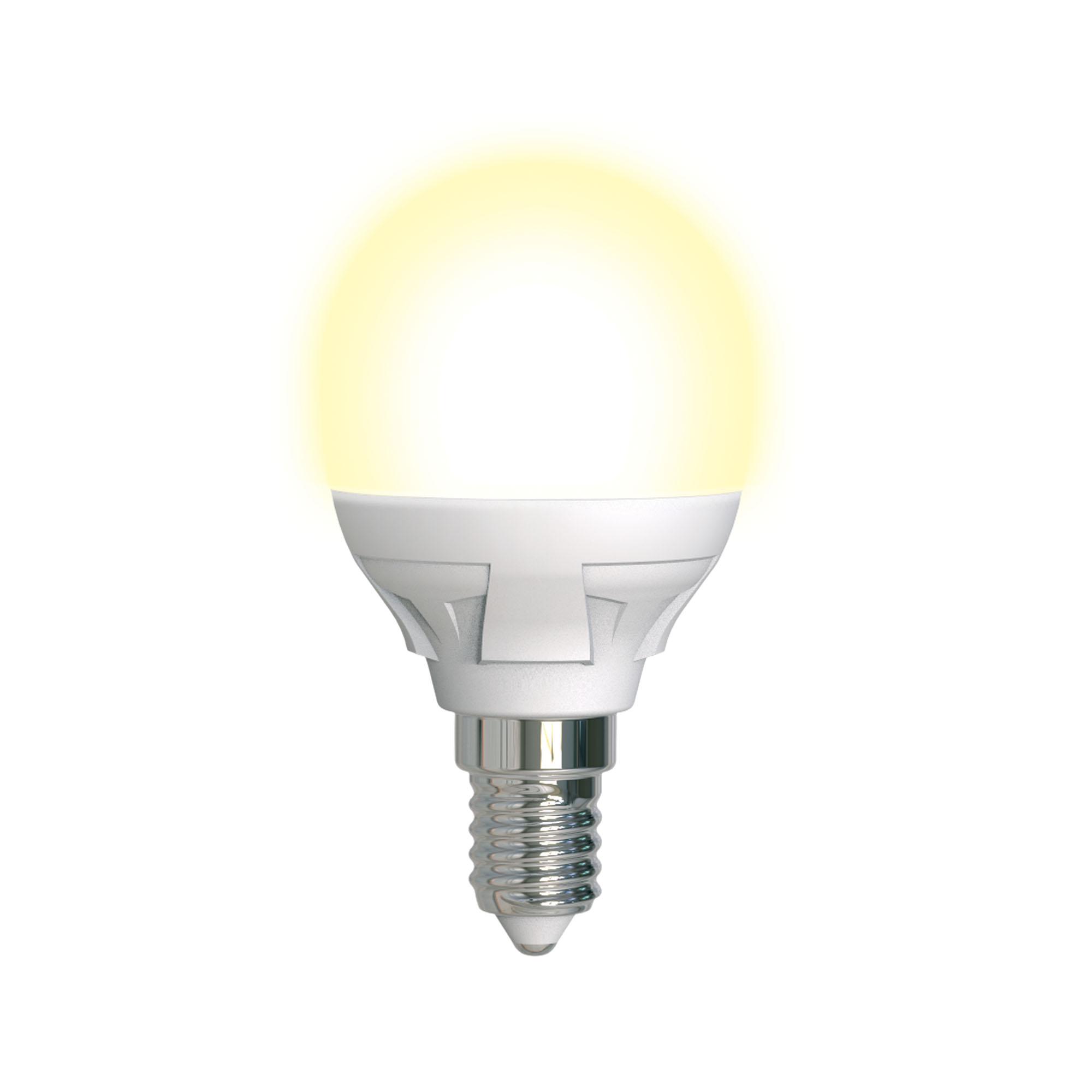 

Лампа Uniel Led-g45 7w/ww/e14/fr