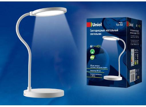  UNIEL TLD-553 White/LED/400Lm/4500K/Dimmer/USB