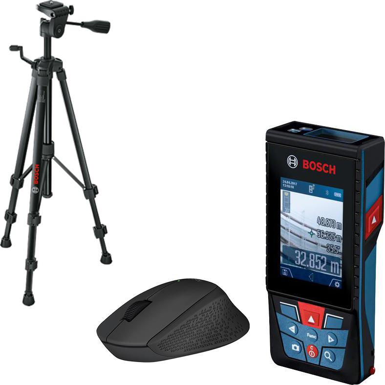 

Набор Bosch Дальномер glm 120 c + штатив bt 150 (0.601.072.f01) +Мышь logitech m280