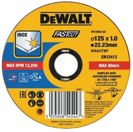 

Круг отрезной Dewalt Dt43902-qz, Dt43902-qz