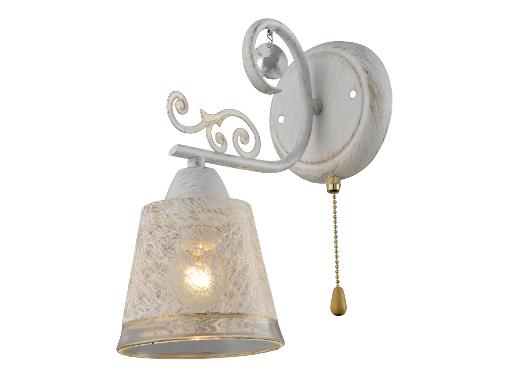 Изображение товара Настенный светильник J-LIGHT ELLY 1744/1W античный белый прозрачный