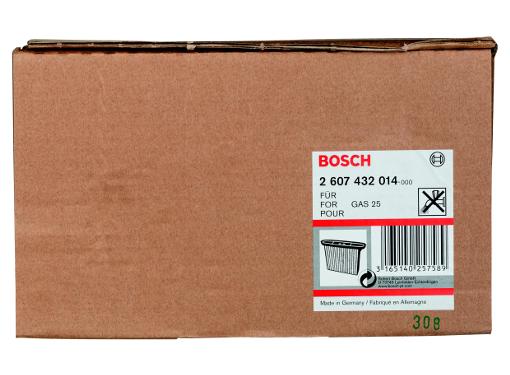 Изображение товара Фильтр BOSCH для пылесоса GAS 25 складчатый 2.607.432.014