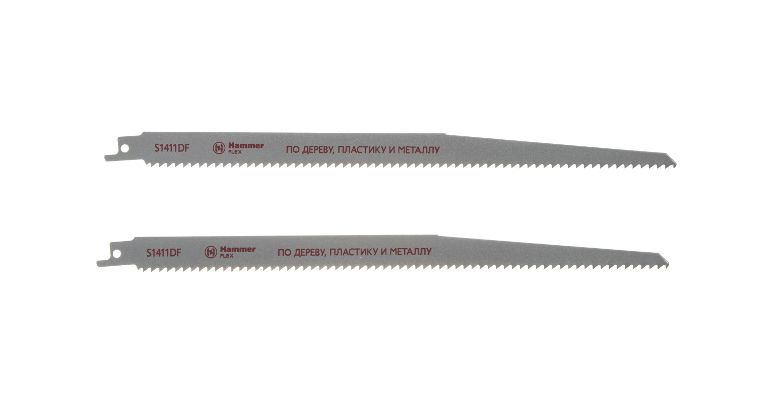 Полотно для сабельной пилы HAMMER 300мм, TPI 6, BIM, 2шт/уп (Flex 225-012)