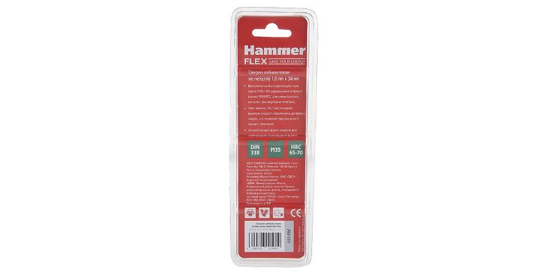 ������ �� ������� HAMMER �1�34�� (DR CO 1,00��*34��)