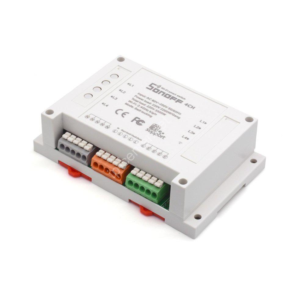 

Реле Sonoff 4ch, Белый, 4ch