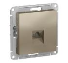 Изображение товара Розетка компьютерная RJ45 SCHNEIDER ELECTRIC ATN000583 для скрытого монтажа шампань