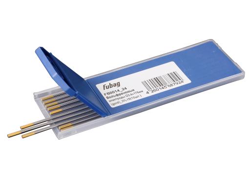 Изображение товара Электроды FUBAG FB0014_24 вольфрамовые 2.4мм 10 шт универсальные для аргонодуговой сварки