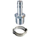 Изображение товара Переходник FUBAG 180266 B 1/4'' на елочку 12мм с обжимным кольцом блистер
