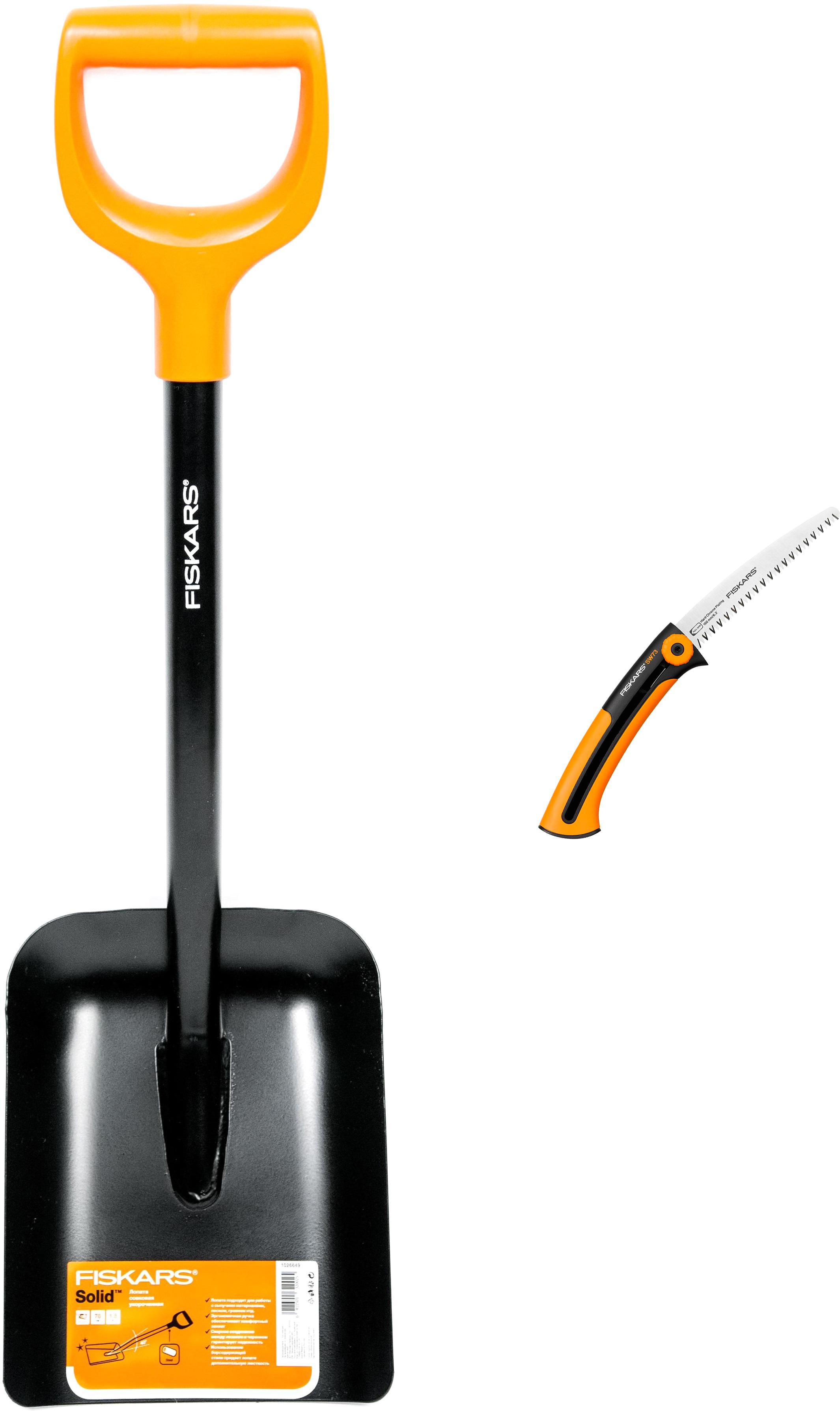 

Набор Fiskars Лопата 1026649 +Ножовка 123870 xtract садовая