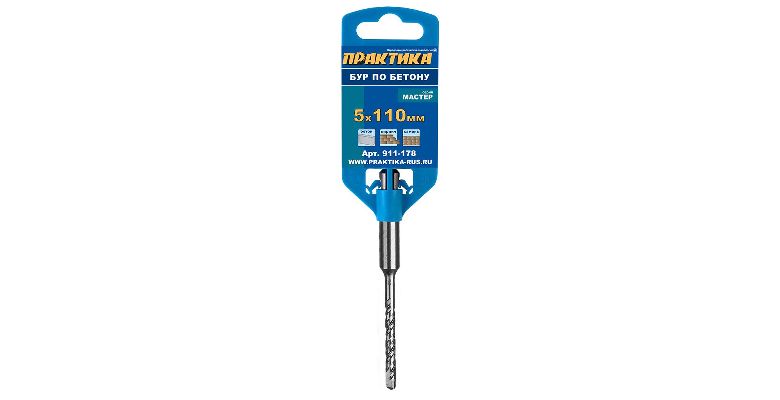 Бур ПРАКТИКА Ф5х110мм SDS Plus (911-178)
