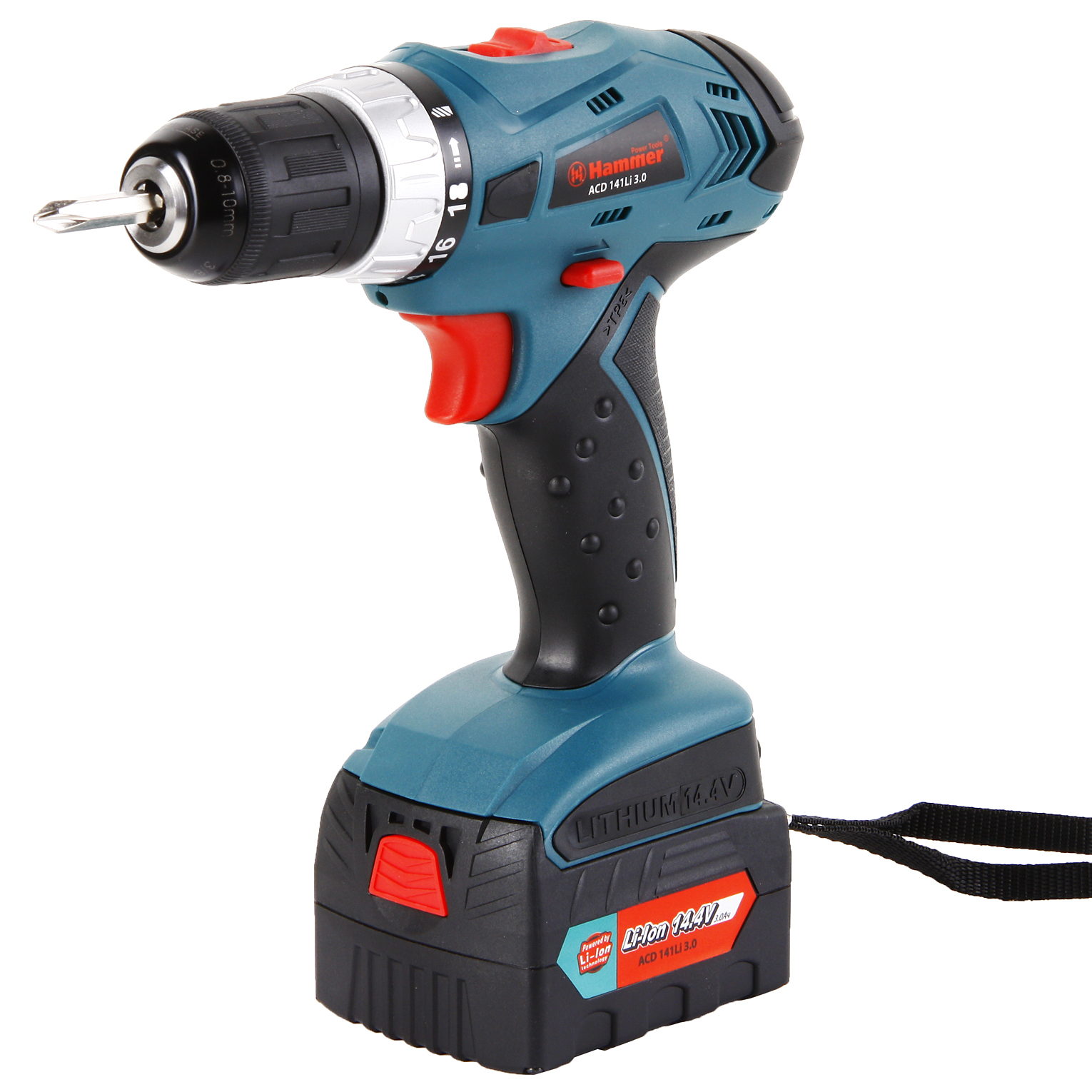 

Дрель аккумуляторная Hammer Acd141li 3.0 premium