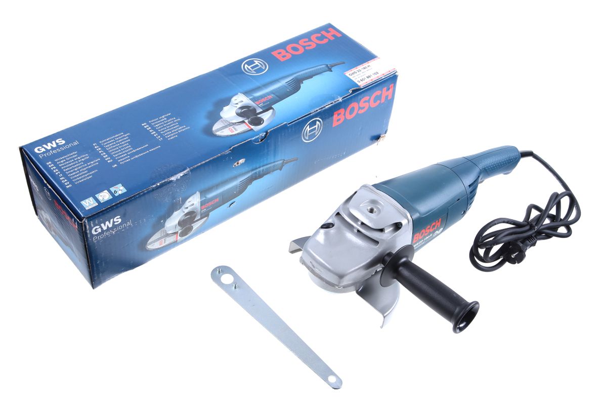 УШМ (болгарка) Bosch GWS 22-180 H Professional (0601881103) - цена, отзывы,  фото и инструкция - купить в Москве, СПб и РФ