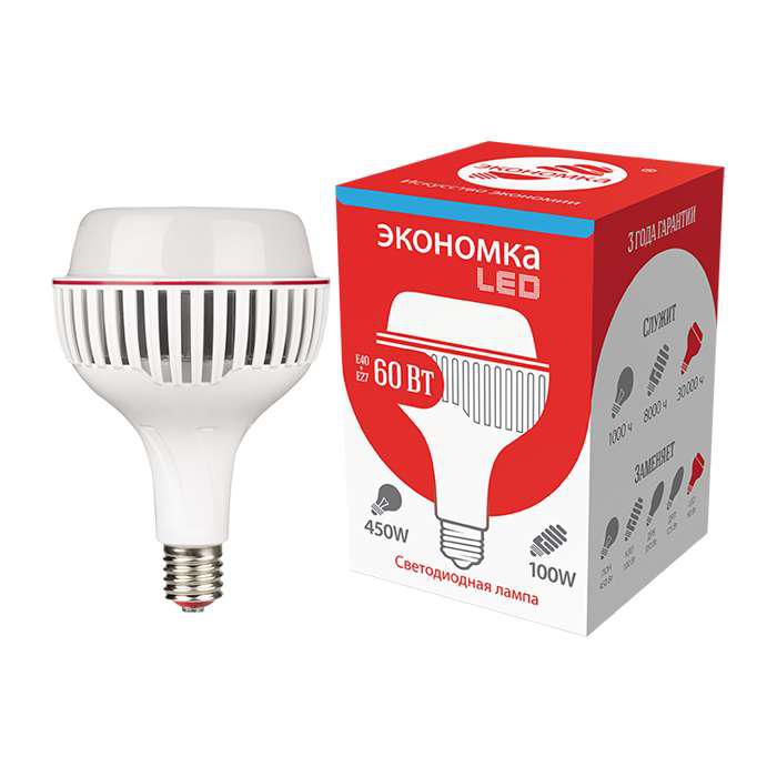 

Лампа ЭКОНОМКА Eco60whwlede4065