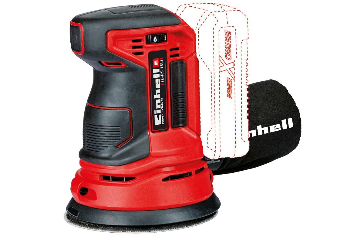 Эксцентриковая машина Einhell PXC TE-RS 18 Li-Solo (4462010) без акк. и з.у  - цена, отзывы, фото - купить в Москве, СПб и РФ