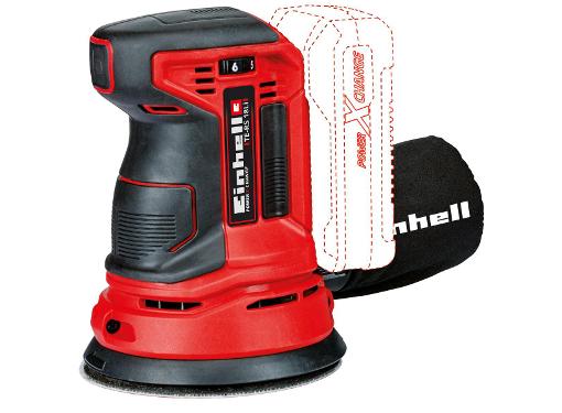 Изображение товара Набор EINHELL Эксцентриковая машина PXC TE-RS 18 Li-Solo (4462010) без акк. и з.у +Комплект PXC Starter Kit (4512097): АКБ и ЗУ