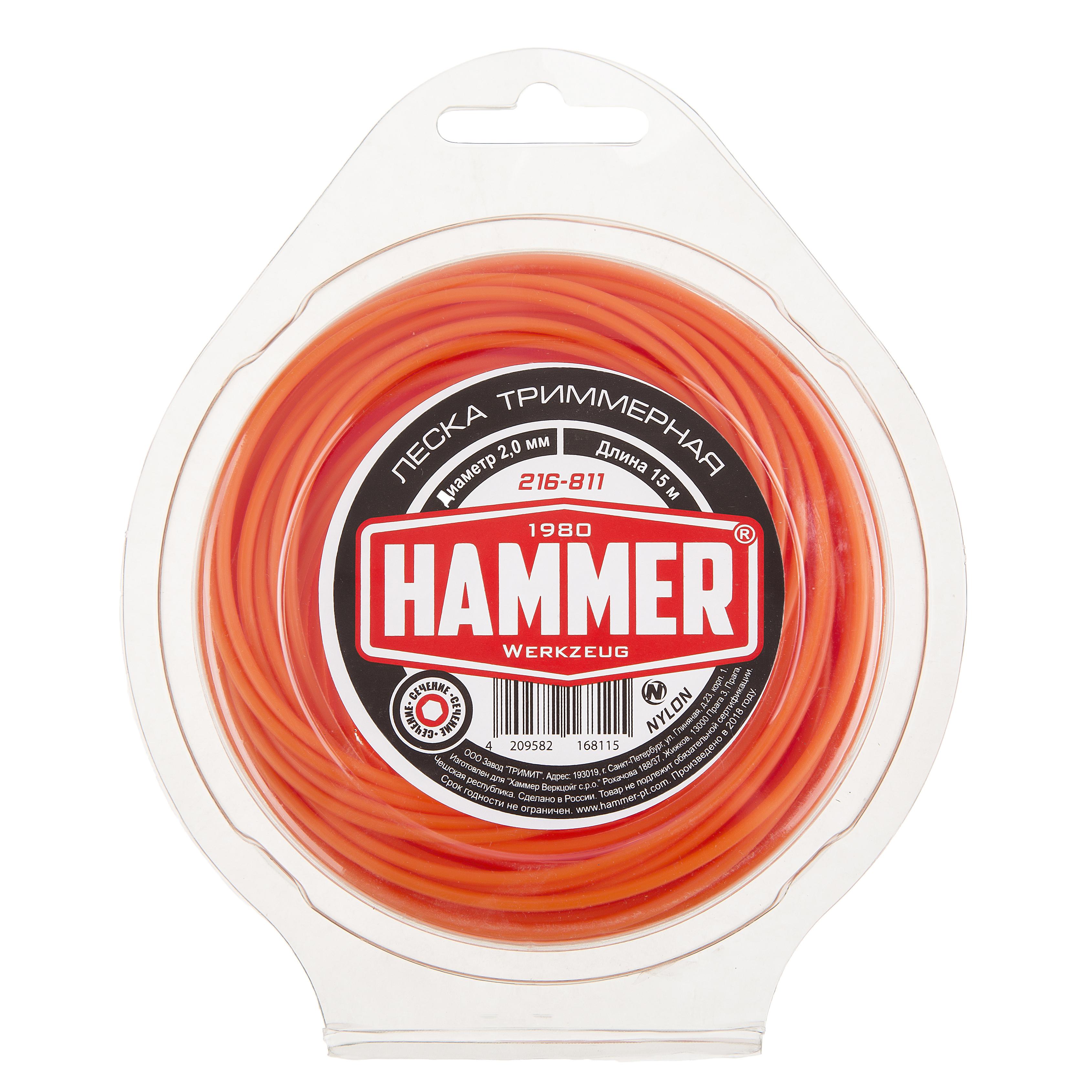 

Леска для триммеров Hammer 216-811, 216-811
