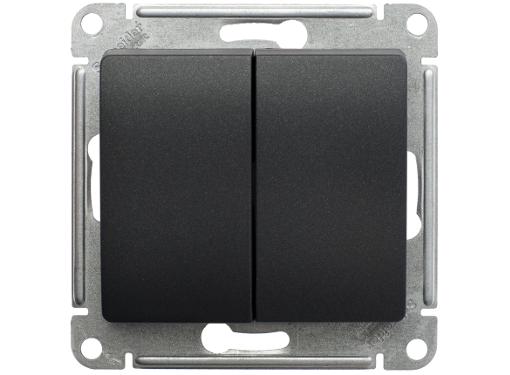 Изображение товара Переключатель SCHNEIDER ELECTRIC GSL000765 Glossa 2-кл антрацит IP20