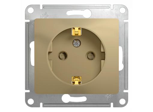 Изображение товара Розетка SCHNEIDER ELECTRIC GSL000445 Glossa 16А механическая с заземлением