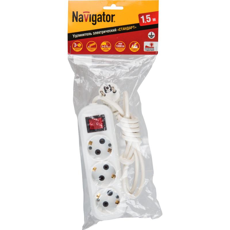 

Удлинитель Navigator 71 455 npe-s1-03-300-esc-3x0.75