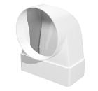 Изображение товара Угловой соединитель ERA 620СК10КП для воздуховода 90° пластик