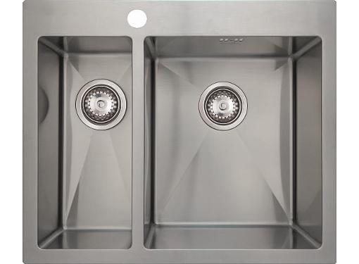 Изображение товара Кухонная мойка SEAMAN Eco Marino SMV-575L из нержавеющей стали с двумя чашами