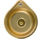 Изображение товара Кухонная мойка из нержавеющей стали с круглой формой 39х45 см золото