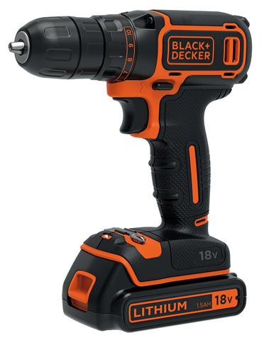 фото Дрель-шуруповерт black & decker bdcdc18b