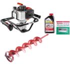 Набор HAMMER Мотобур MTB80 без шнека +Шнек 210-033 для льда 6'' (150мм) +Пластина 210-037 +Масло моторное бензиновое 501-004