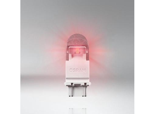 Изображение товара Автолампа OSRAM 3557R-02B LED PREMIUM RED 12V W2.5x16q 7W сигнальная