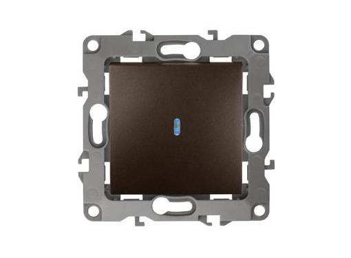 Изображение товара Выключатель с подсветкой ЭРА 12-1102-13 бронза, IP20, 10А, 250В, скрытая установка