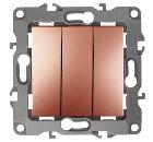 Изображение товара Выключатель тройной ЭРА 12-1107-14 с тремя клавишами и IP20