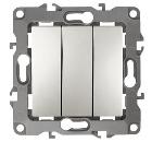 Изображение товара Выключатель тройной ЭРА 12-1107-15 перламутр 10А IP20