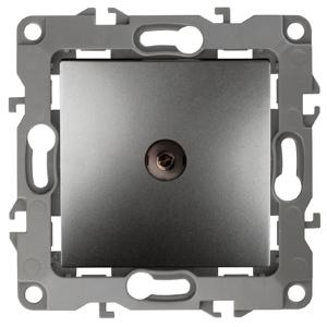 

Розетка tv ЭРА 12-3101-12, Графит, 12-3101-12