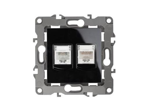 Изображение товара Розетка комбинированная ЭРА 12-3109-06 RJ45+RJ11 черный