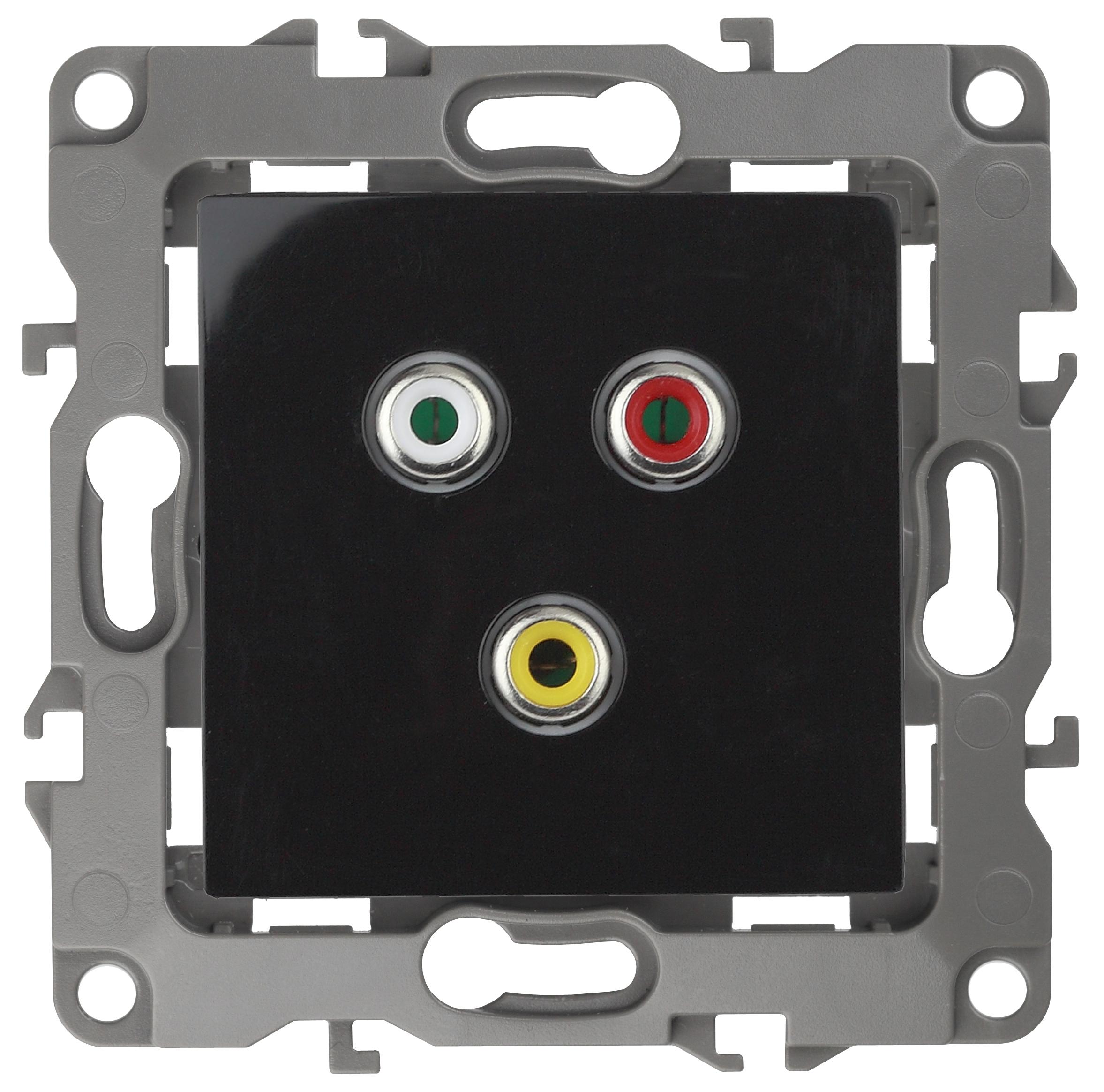 

Розетка rca ЭРА 12-3113-06, Черный, 12-3113-06