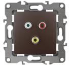 Изображение товара Розетка RCA ЭРА 12-3113-13 бронза для скрытой установки IP20