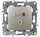 Изображение товара Розетка RCA ЭРА 12-3113-15 перламутр IP20 скрытого монтажа