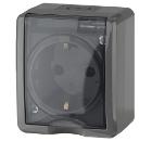 Изображение товара Розетка силовая ЭРА 11-2402-03 IP54 для открытого монтажа серый 16А