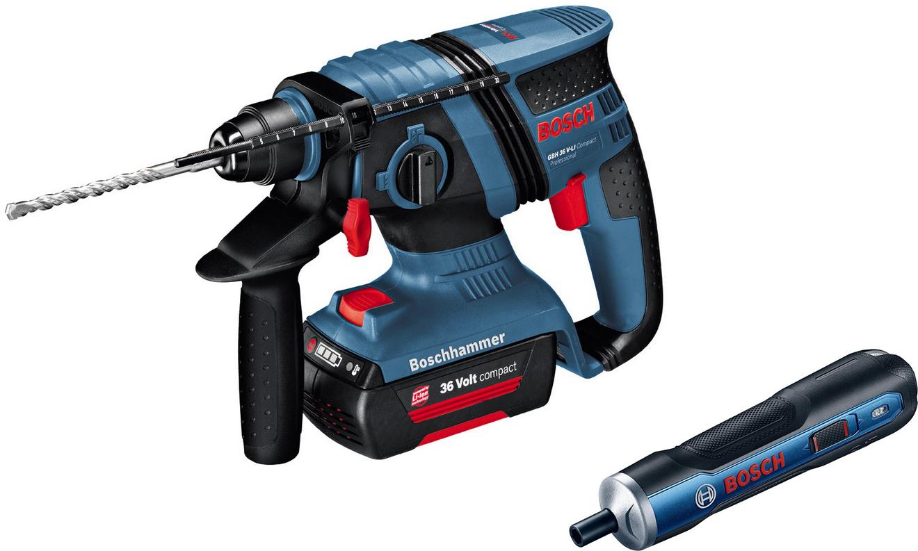 

Набор Bosch Перфоратор gbh 36 v-ec (compact)(0.611.903.r02) +Отвертка аккумуляторная go solo (0.601.9h2.020)